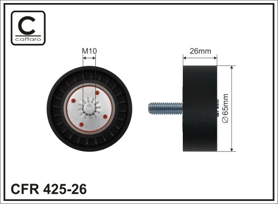 CAFFARO Seade-/juhtrull,hammasrihm 425-26