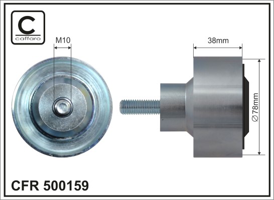 CAFFARO Ohjainrulla, moniurahihna 500159