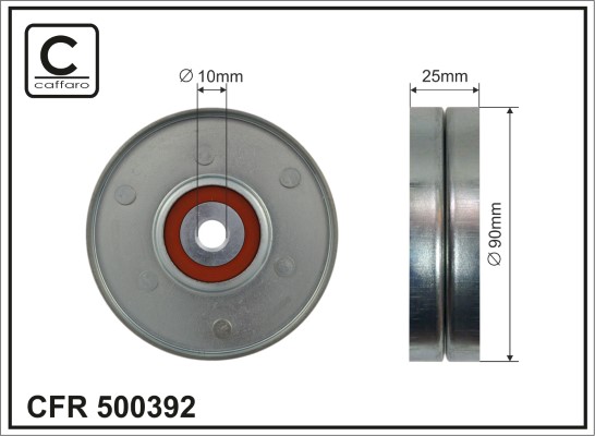 CAFFARO Ohjainrulla, moniurahihna 500392