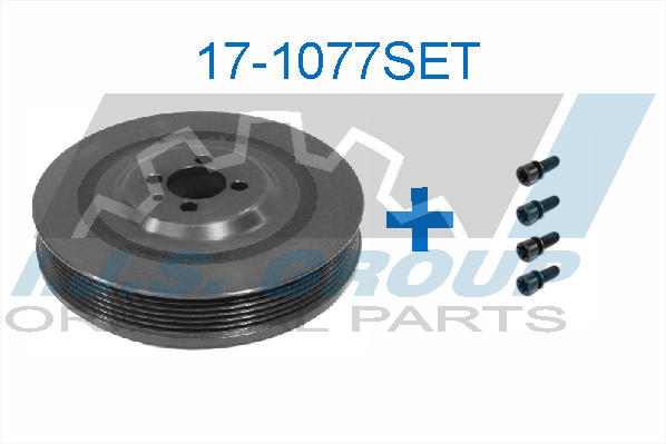 IJS GROUP Zestaw koła pasowego, wał korbowy 17-1077SET