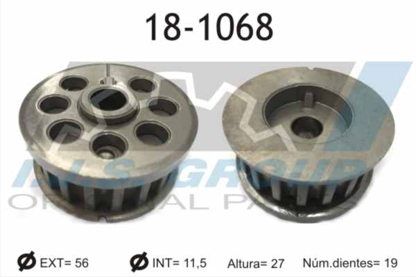IJS GROUP Hammasratas,nukkvõll 18-1068