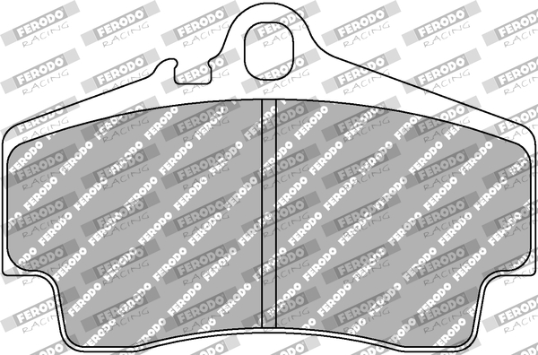 FERODO RACING stabdžių trinkelių rinkinys, diskinis stabdys FCP1308R