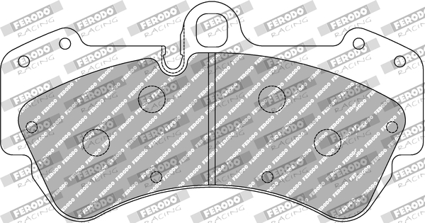 FERODO RACING stabdžių trinkelių rinkinys, diskinis stabdys FCP1625H