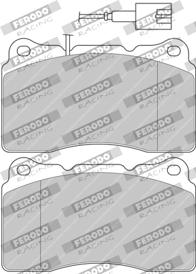 FERODO RACING stabdžių trinkelių rinkinys, diskinis stabdys FDS1334