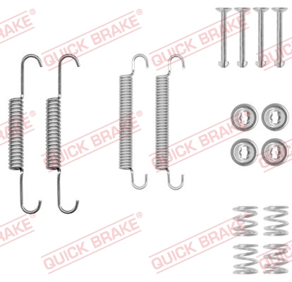 QUICK BRAKE Lisatarvikute komplekt, käsipiduri klotsid 105-0020