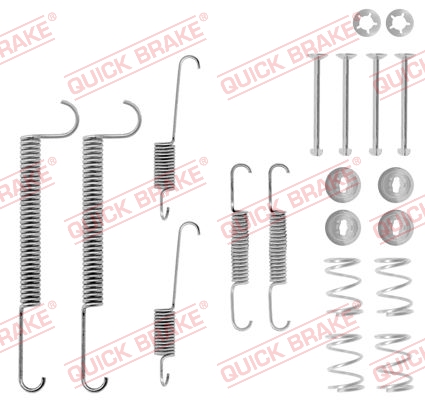 QUICK BRAKE Lisatarvikute komplekt, trummelpiduriklotsid 105-0630