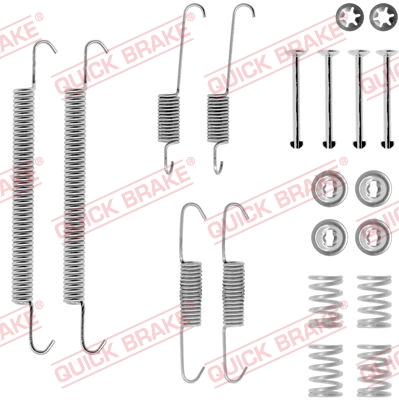QUICK BRAKE Lisatarvikute komplekt, trummelpiduriklotsid 105-0707