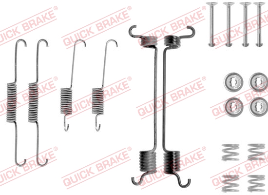 QUICK BRAKE Lisatarvikute komplekt, trummelpiduriklotsid 105-0741