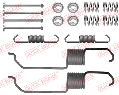 QUICK BRAKE Lisatarvikute komplekt, trummelpiduriklotsid 105-0825