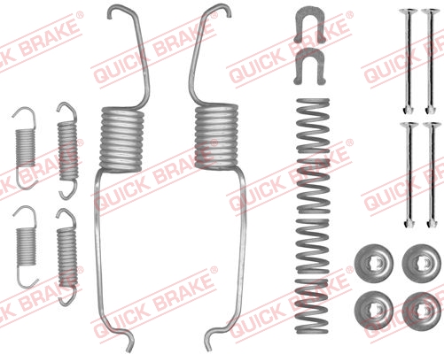 QUICK BRAKE Tarvikesarja, jarrukengät 105-0853