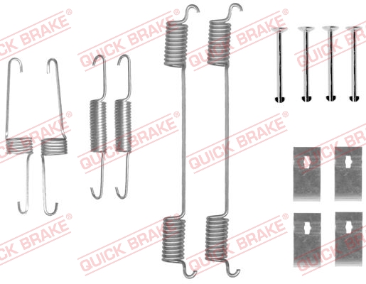 QUICK BRAKE Lisatarvikute komplekt, trummelpiduriklotsid 105-0859