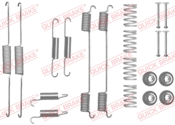 QUICK BRAKE Zestaw dodatków, szczęki hamulcowe 105-0861