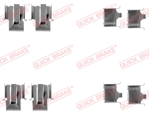 QUICK BRAKE Tarvikesarja, jarrupala 109-1078