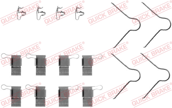 QUICK BRAKE Tarvikesarja, jarrupala 109-1089