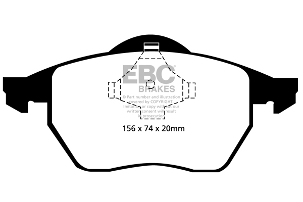 EBC Brakes stabdžių trinkelių rinkinys, diskinis stabdys DP21324