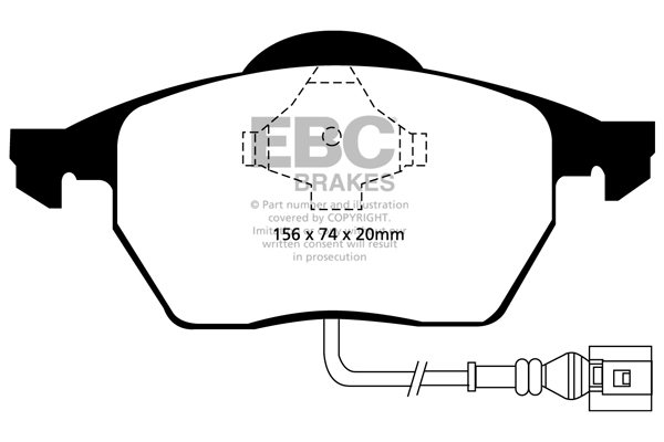 EBC Brakes stabdžių trinkelių rinkinys, diskinis stabdys DP21330