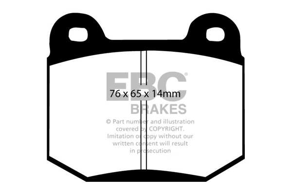 EBC Brakes Piduriklotside komplekt, ketaspidur DP41538R