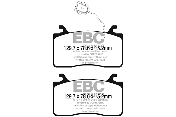 EBC Brakes Piduriklotside komplekt, ketaspidur DP42325R