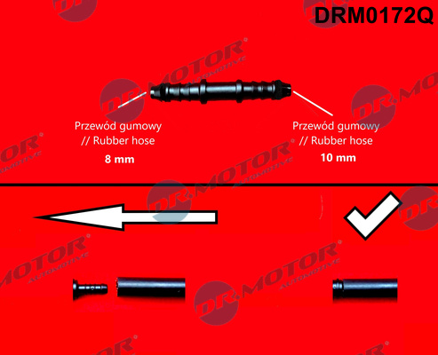 Dr.Motor Automotive Łącznik przewodu elastycznego, przewód paliwowy DRM0172Q