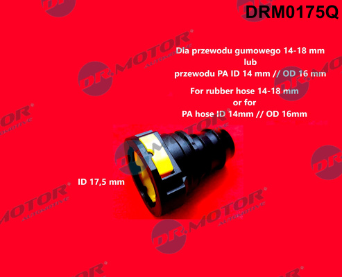 Dr.Motor Automotive Łącznik przewodu elastycznego, przewód paliwowy DRM0175Q