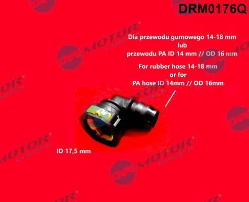 Dr.Motor Automotive Łącznik przewodu elastycznego, przewód paliwowy DRM0176Q