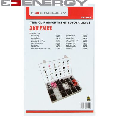 ENERGY Zestaw zacisku zabezpieczającego, nadwozie NE00769