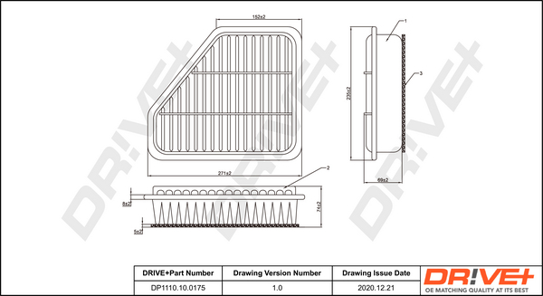 Dr!ve+ Ilmansuodatin DP1110.10.0175