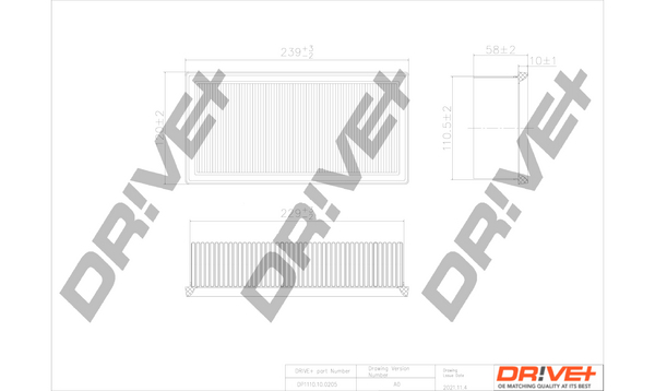 Dr!ve+ Filtr powietrza DP1110.10.0205