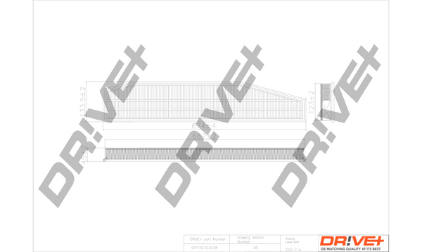 Dr!ve+ Filtr powietrza DP1110.10.0338