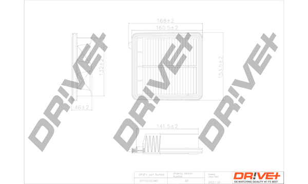 Dr!ve+ Õhufilter DP1110.10.0461