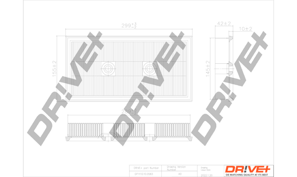 Dr!ve+ oro filtras DP1110.10.0583