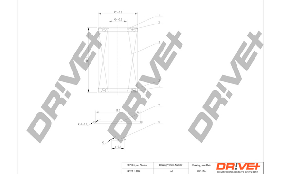 Dr!ve+ Filtr oleju DP1110.11.0059