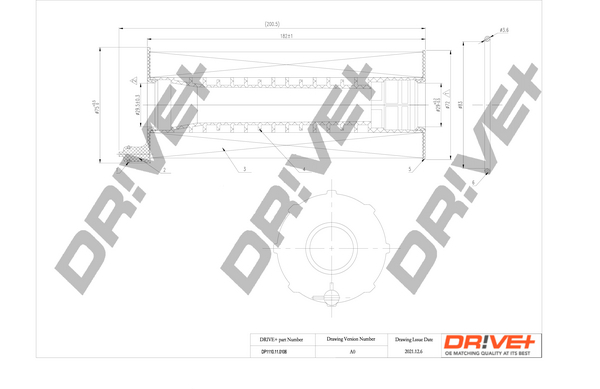 Dr!ve+ Öljynsuodatin DP1110.11.0106
