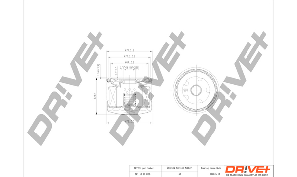 Dr!ve+ Oljefilter DP1110.11.0310