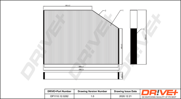 Dr!ve+ Filter, kupéventilation DP1110.12.0282