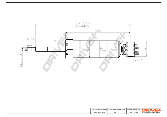 Dr!ve+ amortizatorius DP1610.10.0169