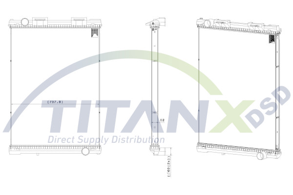 TitanX Jäähdytin,moottorin jäähdytys RX139008