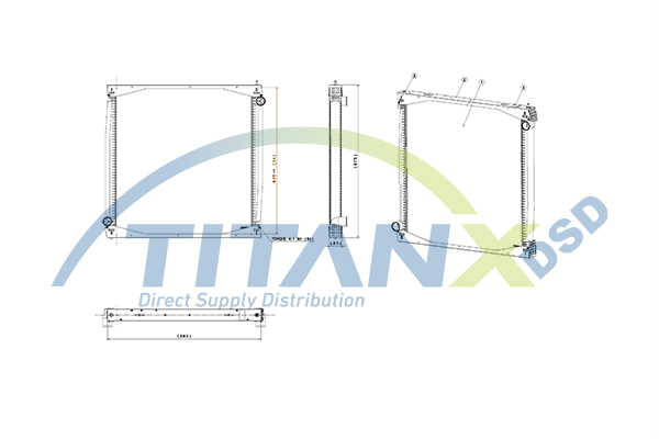 TitanX Chłodnica, układ chłodzenia silnika RX149001