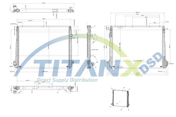 TitanX Jäähdytin,moottorin jäähdytys RX149007