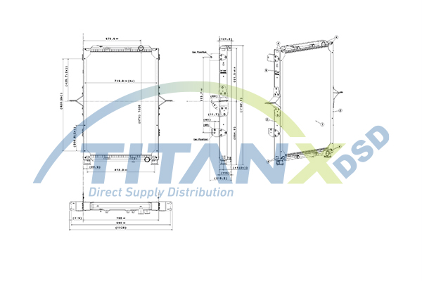 TitanX Jäähdytin,moottorin jäähdytys RX169008
