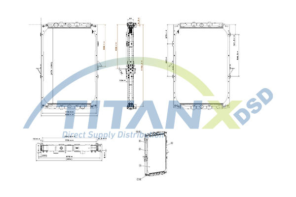 TitanX Chłodnica, układ chłodzenia silnika RX179001