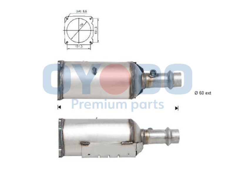 Oyodo DPF kübemefilter 20N0021-OYO