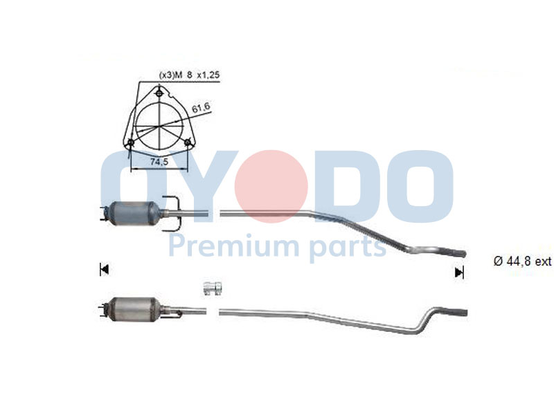 Oyodo DPF kübemefilter 20N0043-OYO