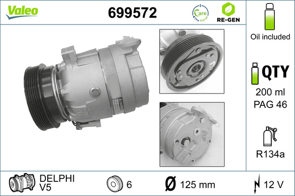 VALEO Kompressor,kliimaseade 699572
