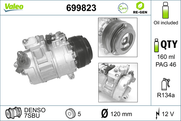 VALEO Kompressor,kliimaseade 699823