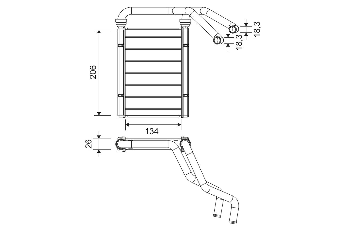 VALEO Lämmityslaitteen kenno 811594