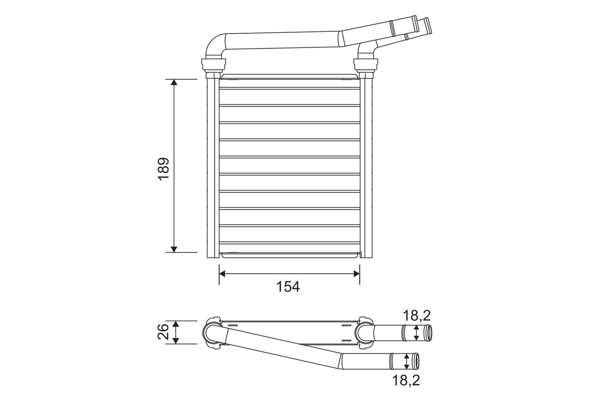 VALEO Lämmityslaitteen kenno 811626