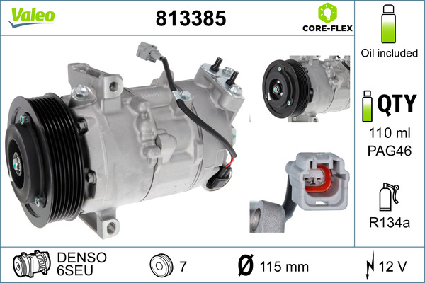 VALEO Kompressor,kliimaseade 813385