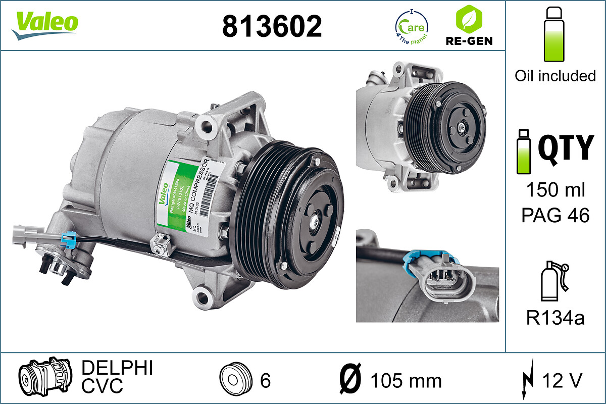 VALEO Kompressor,kliimaseade 813602