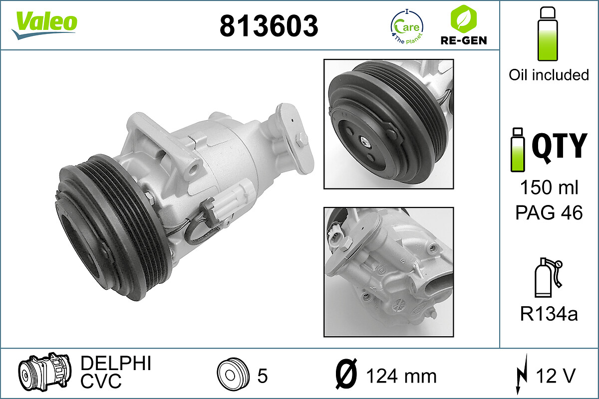 VALEO Kompressor,kliimaseade 813603